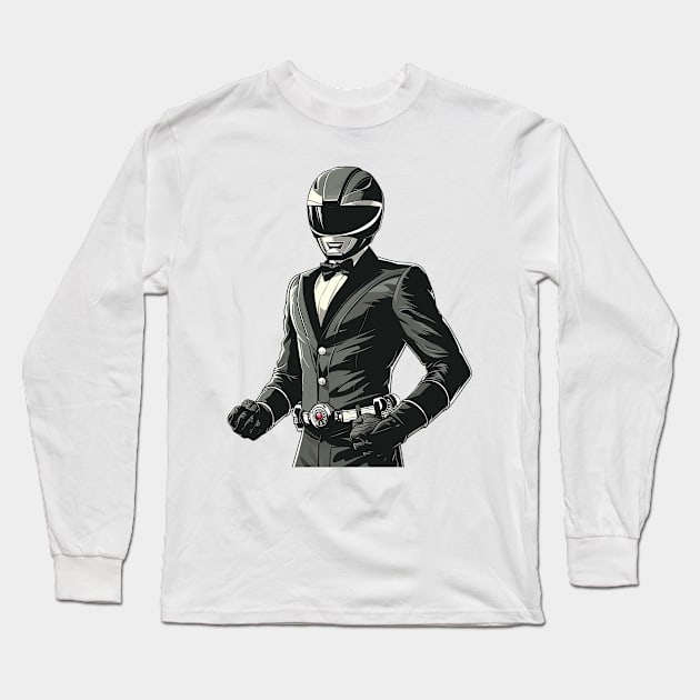 black ranger Long Sleeve T-Shirt by dorapeterx